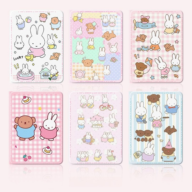 Cool Tablet Accessories - New Miffy Anime Cartoon IPad Protective