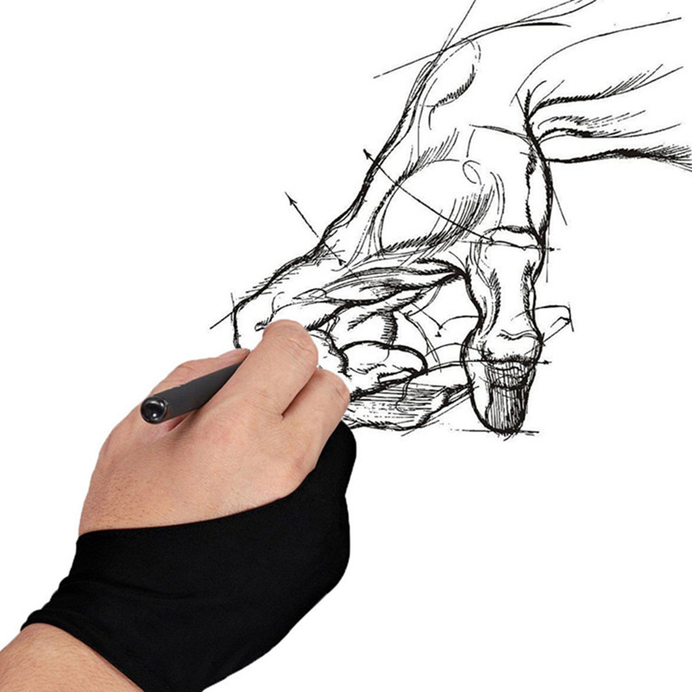 2Pcs Two Finger Drawing Glove  – Drawing Glove Artist Bewertung und Preis