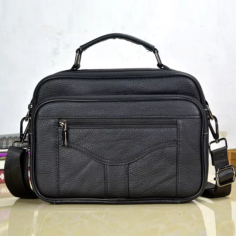 Small Men's Genuine Leather Sh – Tablet Shoulder Bag Bewertung und Preis
