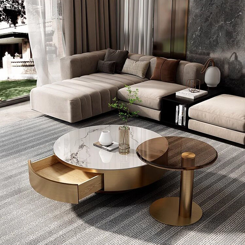 Round Clear Coffee Table Simpl – Unique Table Accessories Bewertung und Preis