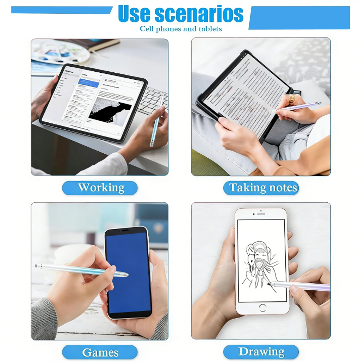 Graduated Color Silver Fiber T – Tablet Pencil Accessories Bewertung und Preis