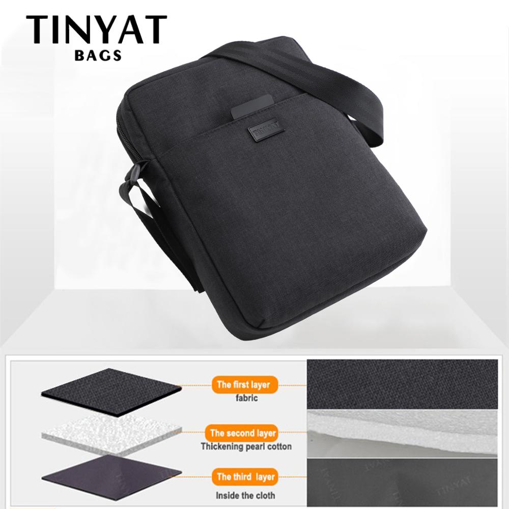 TINYAT Men's Bags Light Canvas – Tablet Shoulder Bag Bewertung und Preis