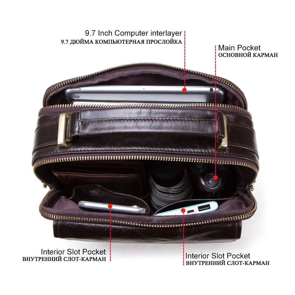 Genuine Leather Sling Shoulder – Tablet Shoulder Bag Bewertung und Preis