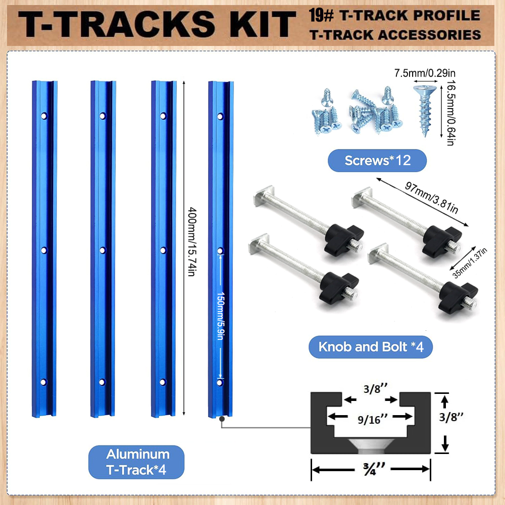 Woodworking 19# T-track Kit an – Tablet Accessory Bewertung und Preis