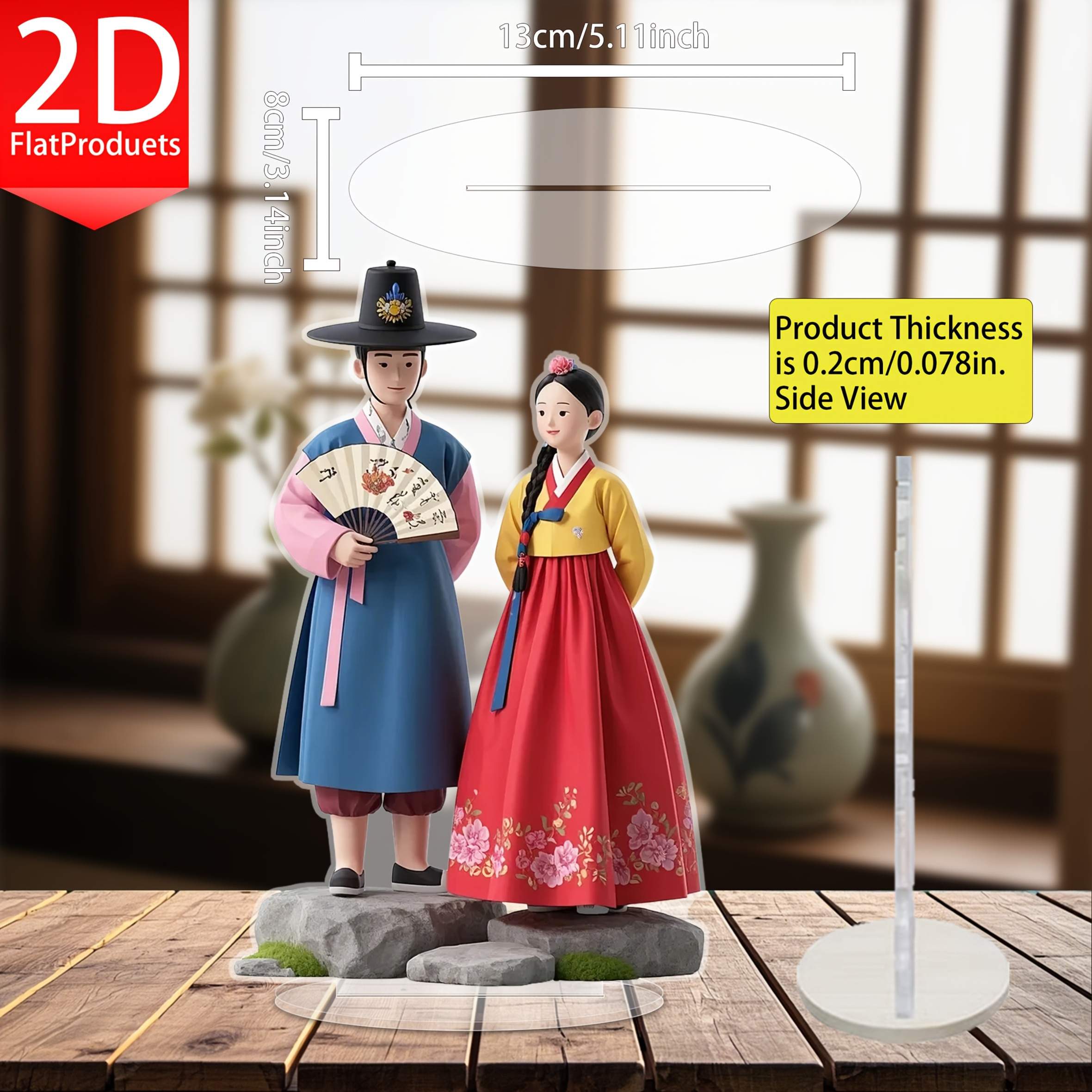 1 Piece, 2D Flat Printed Acryl – Unique Table Accessories Bewertung und Preis
