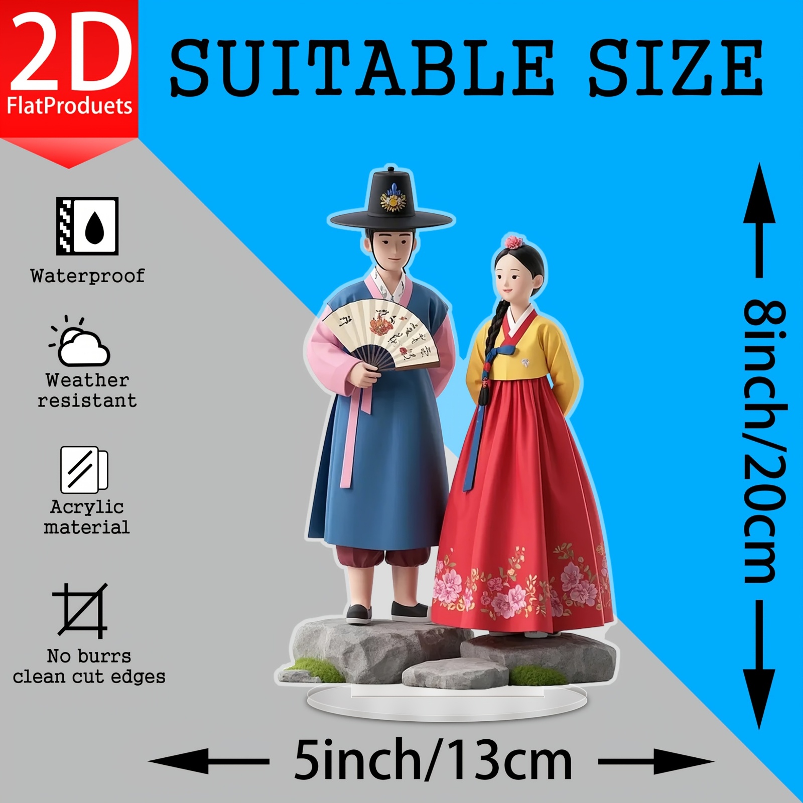 1 Piece, 2D Flat Printed Acryl – Unique Table Accessories Bewertung und Preis