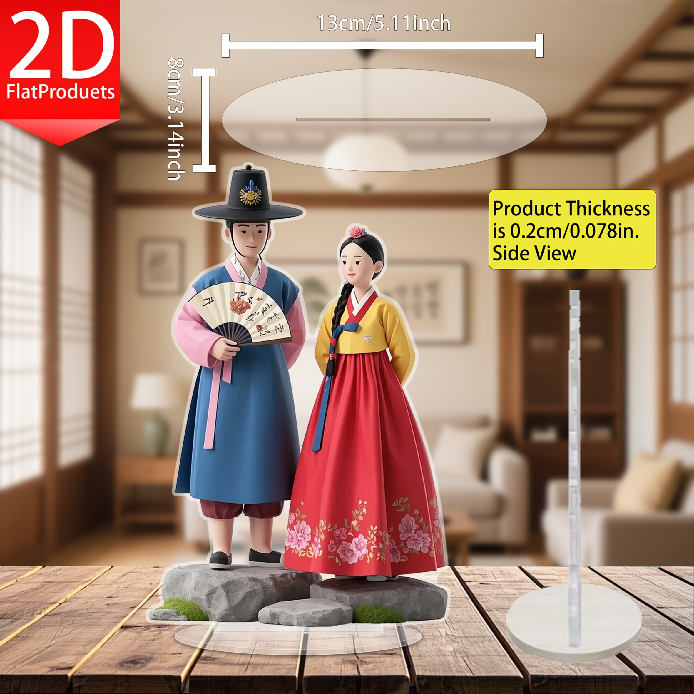 1 Piece, 2D Flat Printed Acryl – Unique Table Accessories Bewertung und Preis