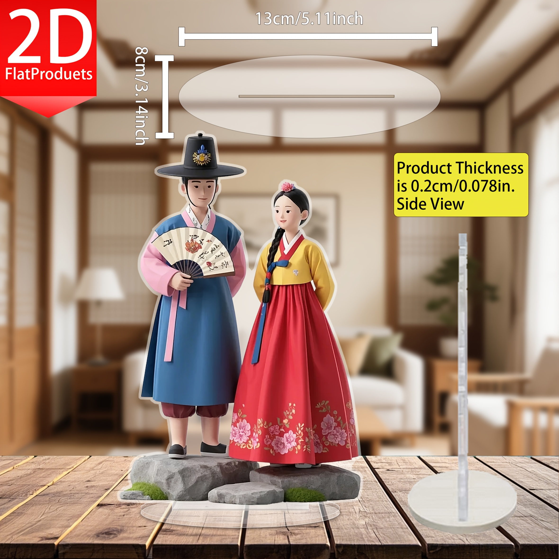 1 Piece, 2D Flat Printed Acryl – Unique Table Accessories Bewertung und Preis