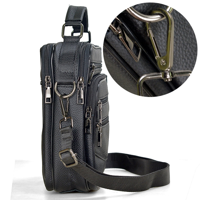 Fashion Men Genuine Leather Ha – Tablet Shoulder Bag Bewertung und Preis