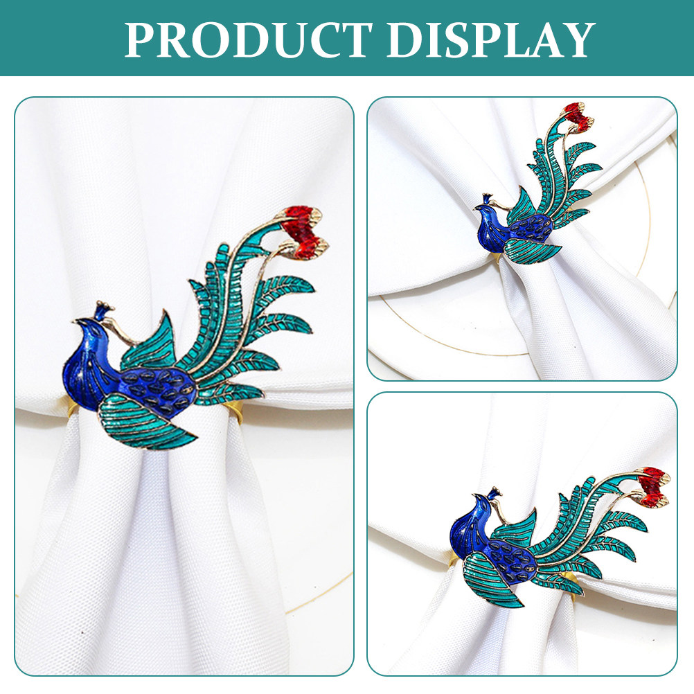 4Pcs Alloy Phoenix Napkin Ring – Unique Table Accessories Bewertung und Preis