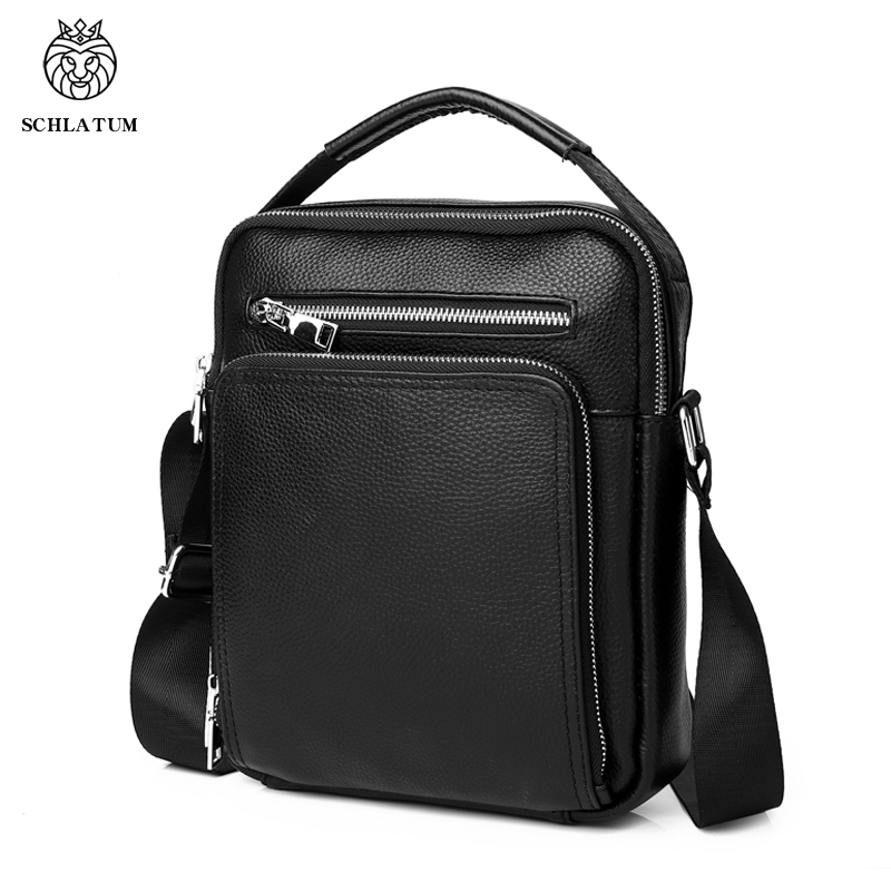 SCHLATUM Genuine Leather Men C – Tablet Shoulder Bag Bewertung und Preis