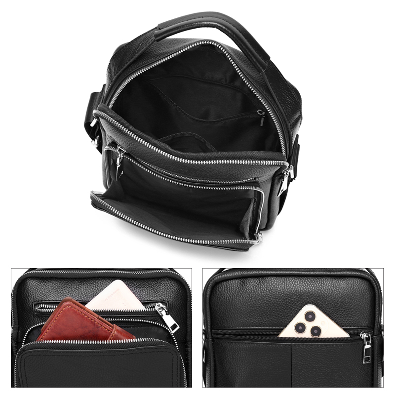 SCHLATUM Genuine Leather Men C – Tablet Shoulder Bag Bewertung und Preis