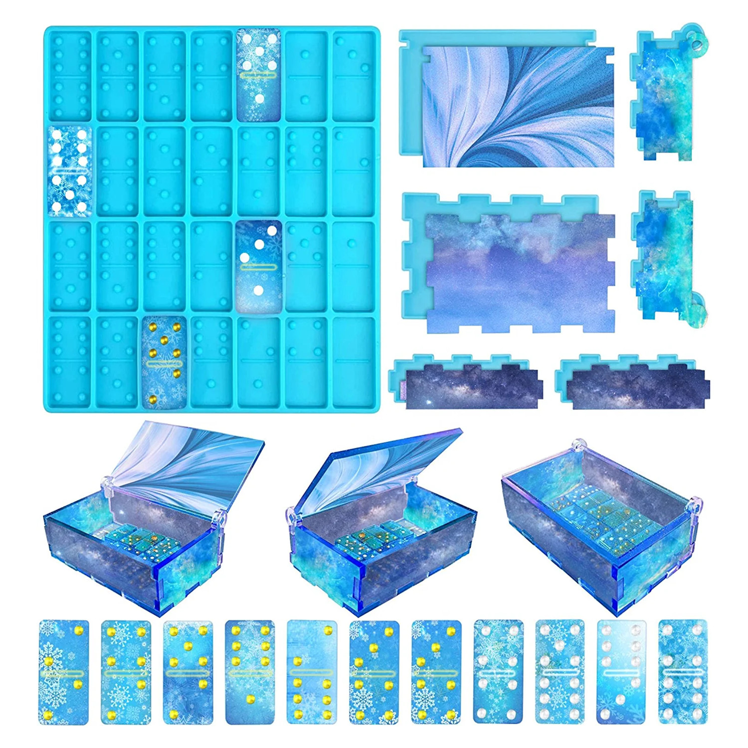 Domino Molds Silicone Epoxy Re – Tablet Accessories Kit Bewertung und Preis