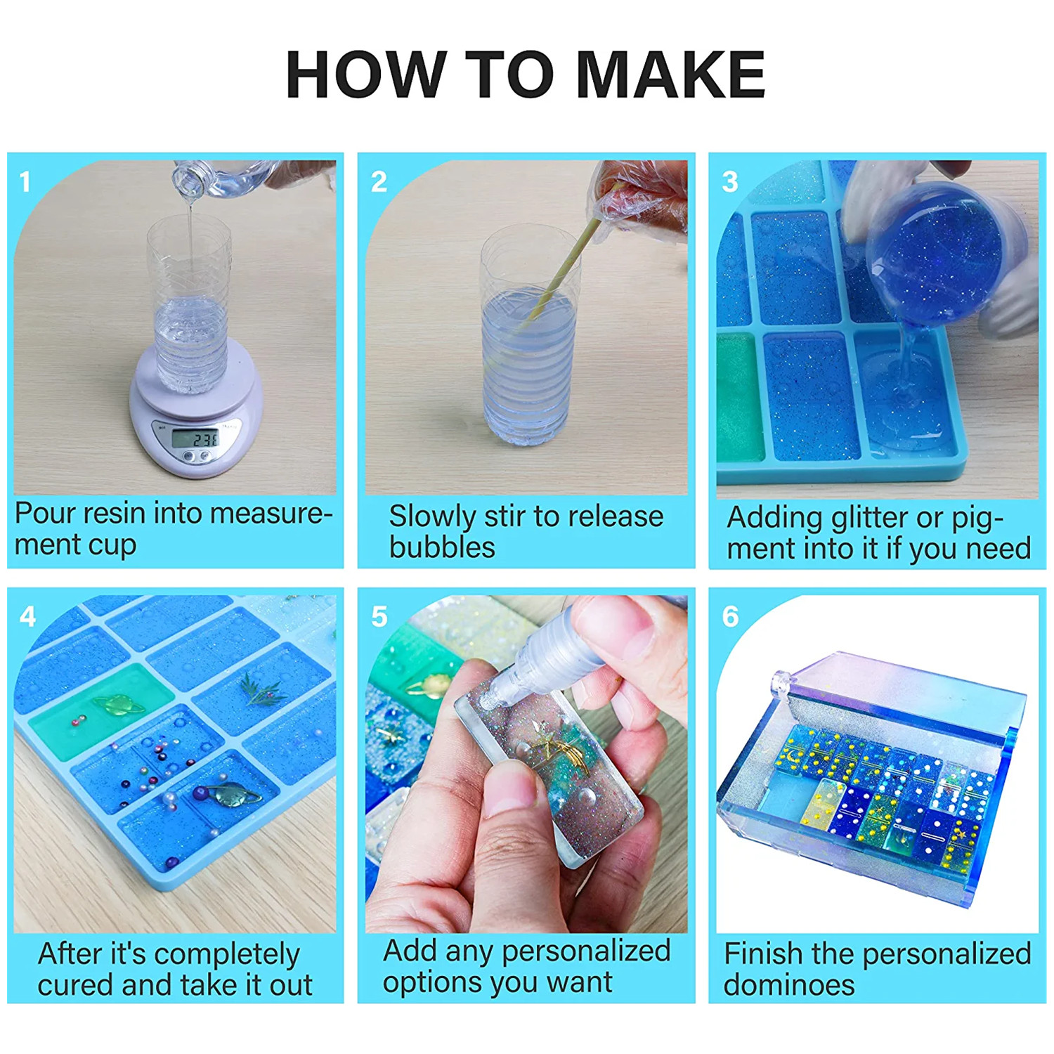 Domino Molds Silicone Epoxy Re – Tablet Accessories Kit Bewertung und Preis